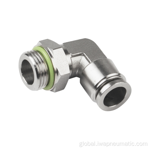 China Stainless steel swivel elbow push in fiting Supplier